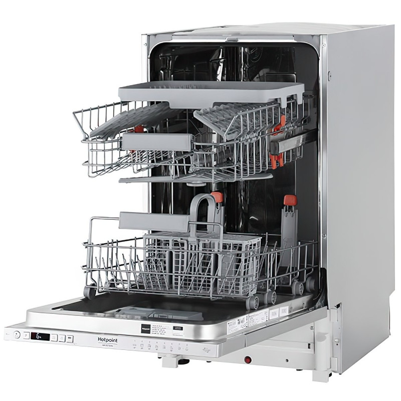Hotpoint Посудомийна машина Hotpoint вбудована, 10компл., A++, 45см, дисплей, 3й кошик, білий