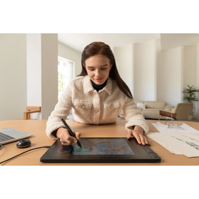 Huion Графічний монітор 15,8" Kamvas 16(G3), 2.5K, USB-C, чорний