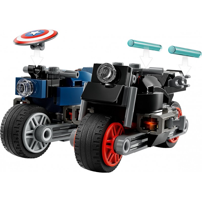 LEGO Конструктор Marvel Мотоцикли Чорної Вдови й Капітана Америка