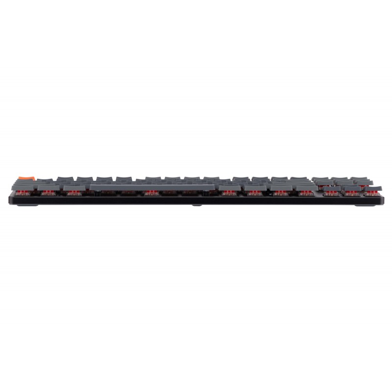 Keychron Клавіатура механічна K1SE 87Key, Gateron Red, BT/USB-A, Low Profile, EN/UKR, RGB, Black