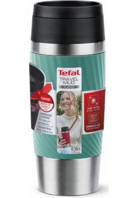 Tefal Термочашка Travel Mug Classic Twist, 360мл, нержавіюча сталь, зелений