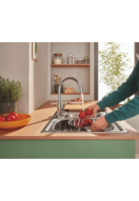 Grohe Змішувач для кухні QuickFix Start Classic, довж.виливу - 223мм, поворотний, 1важіль, хром