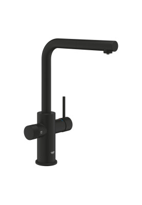 Grohe Змішувач для кухні Blue Pure Minta, довж.виливу - 223мм, поворотний/витяжний, 2 води, фантомний чорний