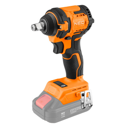 Neo Tools Гайковерт ударний Energy+ 18В безщітковий 2500об·хв 350Нм 1/2" 3 швидкості 1.1кг без АКБ та ЗП