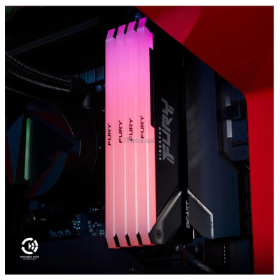 Kingston Пам'ять ПК Kingston DDR4 16GB 3200 FURY Beast RGB