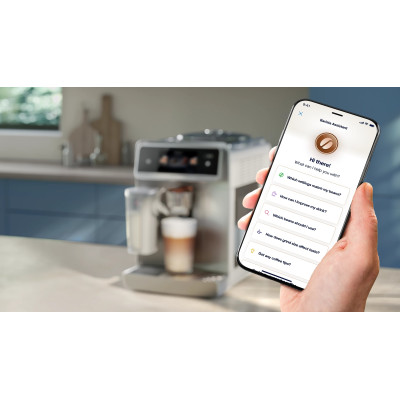 Philips Кавомашина Philips Series 8000 Cafe Aromis, 1.9л, зерно+мелена, автомат.капуч, дисплей, авторецептів -54, срібний Philips Кавомашина Philips Series 8000 Cafe Aromis, 1.9л, зерно+мелена, автомат.капуч, дисплей, авторецептів -54, срібний