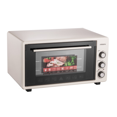 ARDESTO Електрична міні-піч  MEO-S50FBG - 1600Вт/50 л./конвекція/таймер/подвійне скло/бежева