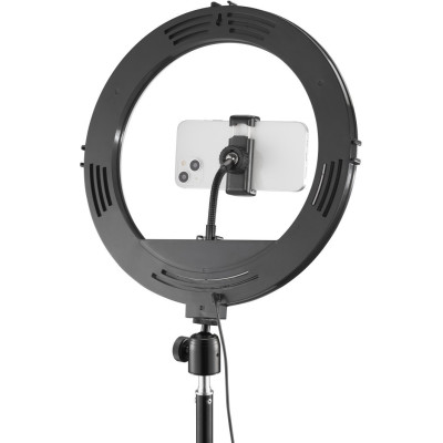 HAMA Штатив зі світлодіодним кольцем SpotLight Steady 120 V2 BT Black
