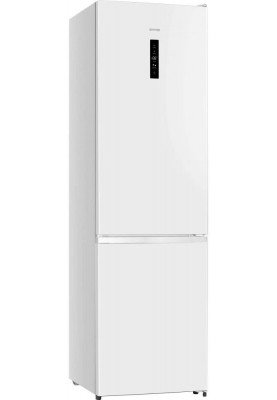 Gorenje Холодильник з нижн. мороз. камерою, 200х60х60см, 2 двері, 238(98)л, А+, NF+, Зона св-ті, Зовн. Дисп, Білий