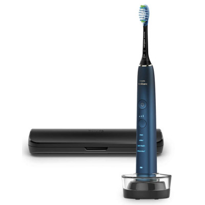 Philips Щітка зубна електр., Sonicare DiamondClean 9000 Series, 62т. колив/хв, насадок-1, футляр, Bluetooth, чорний