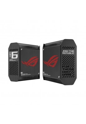 ASUS Маршрутизатор ROG Rapture GT6 2PK black AX10000 3xGE LAN 1x2.5GE WAN 1xUSB 3.2 g1 WPA3 OFDMA MESH