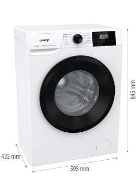 Gorenje Пральна машина фронтальна, 7кг, 1200, A++, 43.5см, дисплей, пар, інвертор, білий
