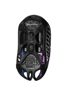 GravaStar Миша Mercury X, BT/WL/USB-A, RGB, чорний