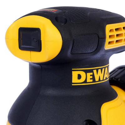 DeWALT Шліфмашина ексцентрикова 280Вт 8000-12000об.хв 125мм амплітуда 2.6мм 1.28кг