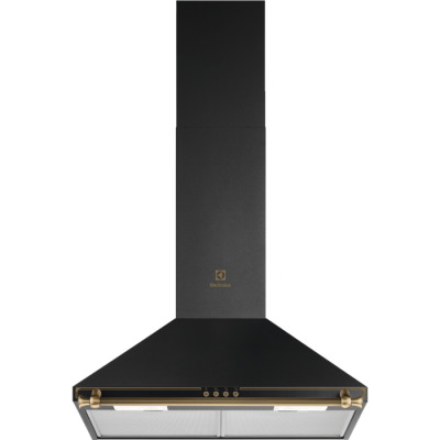 Electrolux Витяжка купольна Rococo, 60см, 420м куб рік, чорний матовий