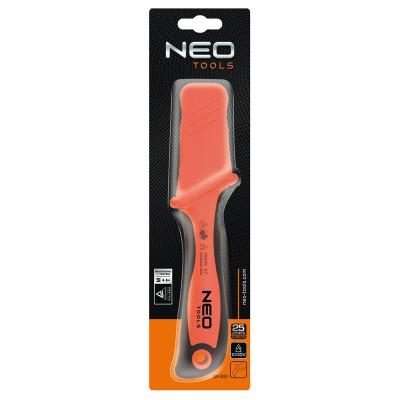 Neo Tools Ніж монтерський, діелектричний, для робіт під напругою 1000В, вигнуте лезо 50мм, 190мм