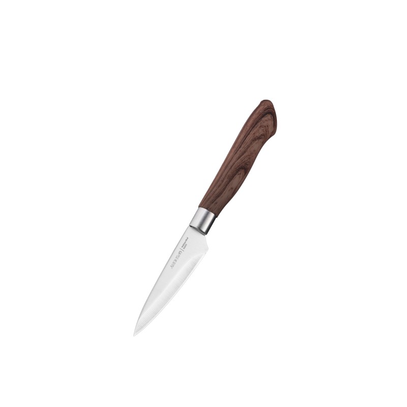 ARDESTO Набір ножів з блоком Midori, 6 предметів, нержавіюча сталь, пластик, бамбук, коричневий