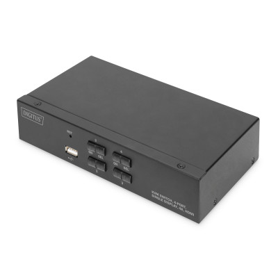 Digitus KVM-перемикач DIGITUS Desktop HDMI, 4 Port, Single Display, 4K