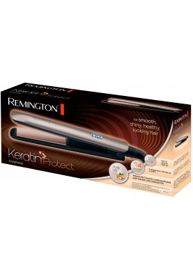 Remington Випрямляч Keratin Protect, 50Вт, темп.режимів-9, 150-230С, дисплей, кераміка, сріблястий