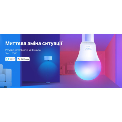 TP-Link Розумна багатобарвна Wi-Fi лампа Tapo L530E 2шт N300