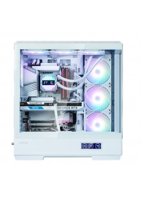 Zalman Корпус P50 DS без БР, 2xUSB3.0, 1xUSBType-C, 4x120мм ARGB, VGA 435мм, LCS ready, TG Side Panel, ATX, білий