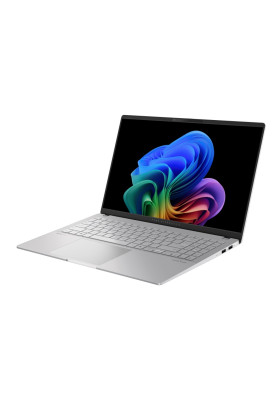 ASUS Ноутбук Vivobook S 15 S5507QA-MA058X 15.6" 3K OLED, Qualcomm X1E-78-10, 32GB, F1TB, UMA, Win11P, Сріблястий