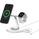 Belkin Зарядний пристрій бездротовий 3в1 Magnetic Qi2 15Вт, білий
