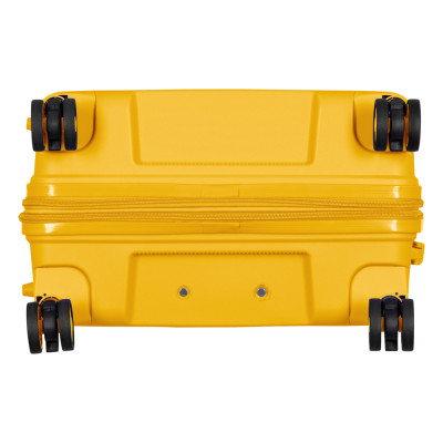 2E Валіза, Aero, поліпропілен, середня, 63/78 л, TSA, 4 колеса, EXP, янтарно-жовтий