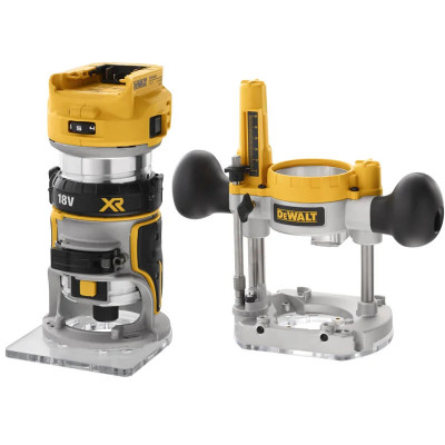 DeWALT Фрезер акумуляторний DeWalt XR Li-lon 18В цанга 6 та 8мм 16000-25500об/хв 2.4кг без АКБ та ЗП DeWALT Фрезер акумуляторний DeWalt XR Li-lon 18В цанга 6 та 8мм 16000-25500об/хв 2.4кг без АКБ та ЗП