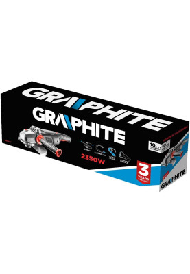 Graphite Шліфмашина кутова 230мм 2350Вт 6500об·хв 4.85кг