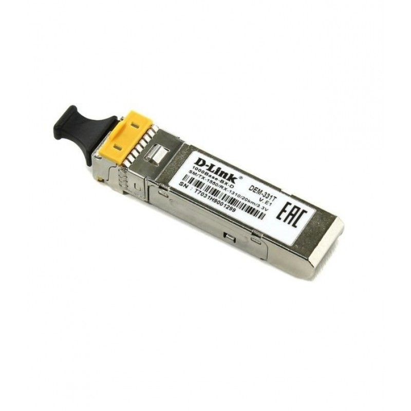 D-Link SFP-Трансівер 331T/20KM 1x1000Base-BX-D, WDM, SM, 20км, LC