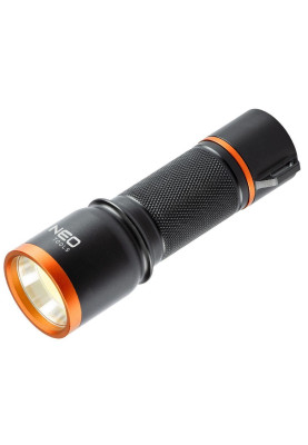 Neo Tools Ліхтар ручний, 200 люмен, 3 Вт, LED COB, алюмінієвий, 3xAA, IP20