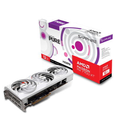 SAPPHIRE Відеокарта Radeon RX 7700 XT 12GB GDDR6 PURE GAMING OC
