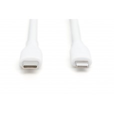 Digitus Кабель USB-C > Lightning заряджання/синхронізації, 2м, USB 2.0, 60W, силіконовий, білий