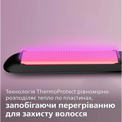 Philips Випрямляч Series 3000, темп.режимів-6, 160-230С, кераміка, чорний