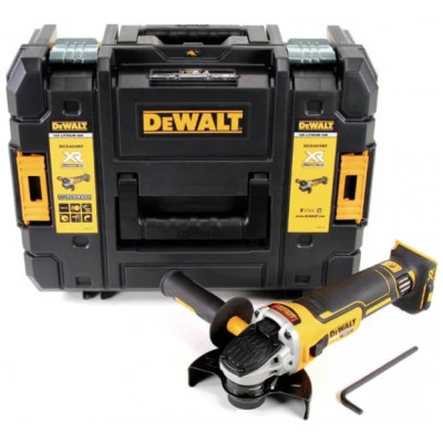 DeWALT Шліфмашина кутова акумуляторна безщіткова 18B XR Li-lon 125мм 9000об/хв кейс 1.74кг без АКБ та ЗП