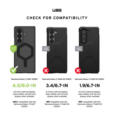 UAG Чохол UAG для Samsung Galaxy Z Fold 7, Mouve with Magnet, Ice