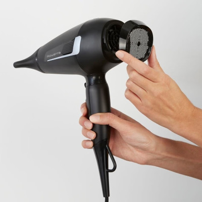 Rowenta Фен Pro Expert, 2100Вт, 3 режими, дифузор, іоніз-я, хол. обдув, чорний