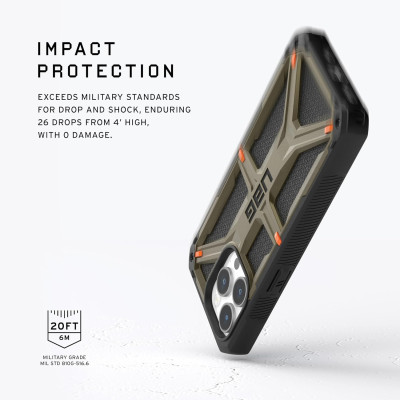 UAG Чохол для Apple iPhone 15 Pro Monarch, Kevlar Elemental Green