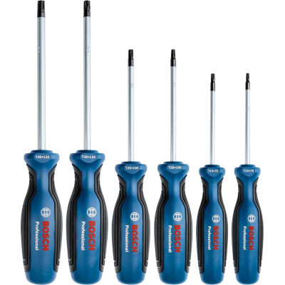 Bosch Викрутка набір 6шт, SL 4.5, 5.5, 6.5, PH1, PH2