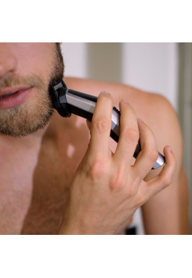 BaByliss Набір для стрижки, для бороди, вусів, голови, носа і тіла, акум., вібраційний мотор, насадок-8, чохол, сталь, сірий