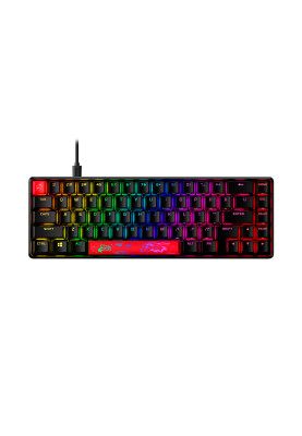 HyperX Клавіатура механічна Alloy Origins 65 67key, Red, USB-A, EN/UA, RGB, чорний