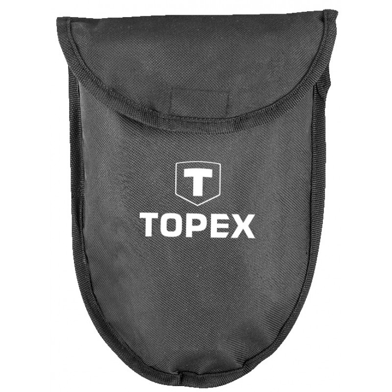 Topex Лопата сапёрная складная 24,5 x 15,5 см, полная длина 58 см