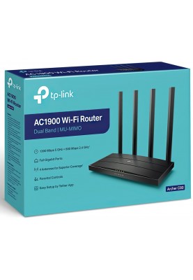 TP-Link Маршрутизатор ARCHER C80 AC1900 4xGE LAN 1xGE WAN MU-MIMO Beamforming