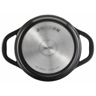 Tefal Кастрюля Tefal Air, з кришкою, 3.1л, алюміній, чорний Tefal Кастрюля Tefal Air, з кришкою, 3.1л, алюміній, чорний