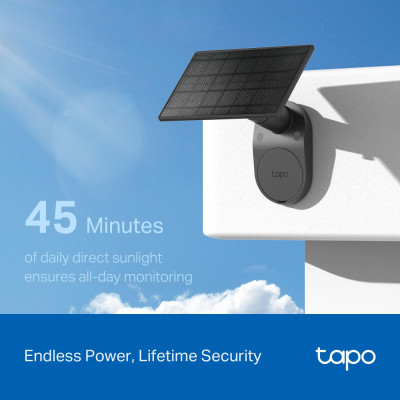 TP-Link Комплект розумної бездротової камери TAPO C411 KIT 2K та сонячної панелі
