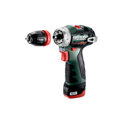 Metabo Шурпокрут-дриль POWERMAXX BS BL Q, акумуляторний, 2*12В, 2 Аг, кейс, 0.8кг