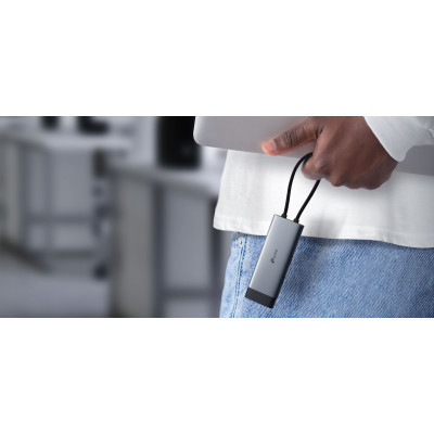 TP-Link Хаб USB UH6120C USB-A > 2xUSB3.0/1xUSB-C/1xHDMI/1xRJ-45/1xPD 100Wh