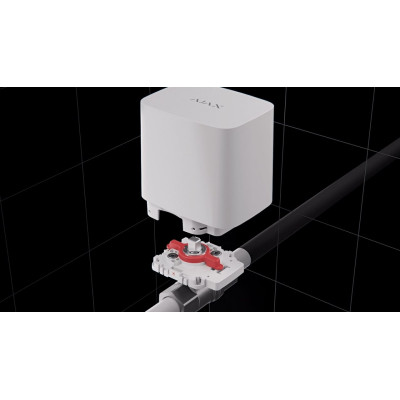 Ajax Розумний кульовий кран WaterStop 1" Jeweler, бездротовий, білий Ajax Розумний кульовий кран WaterStop 1" Jeweler, бездротовий, білий