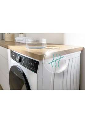 Gorenje Пральна машина фронтальна, 10,5кг, 1400, A+++, 60см, дисплей, інвертор, пара, Wi-Fi, білий